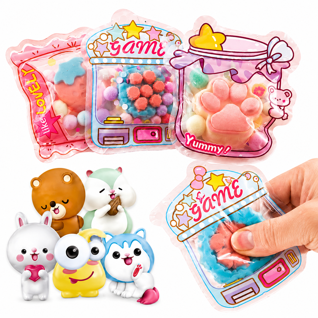 Zestaw Kreatywny Plastyczny Tworzenie Squishy Ozdobne Zwierzaki DIY