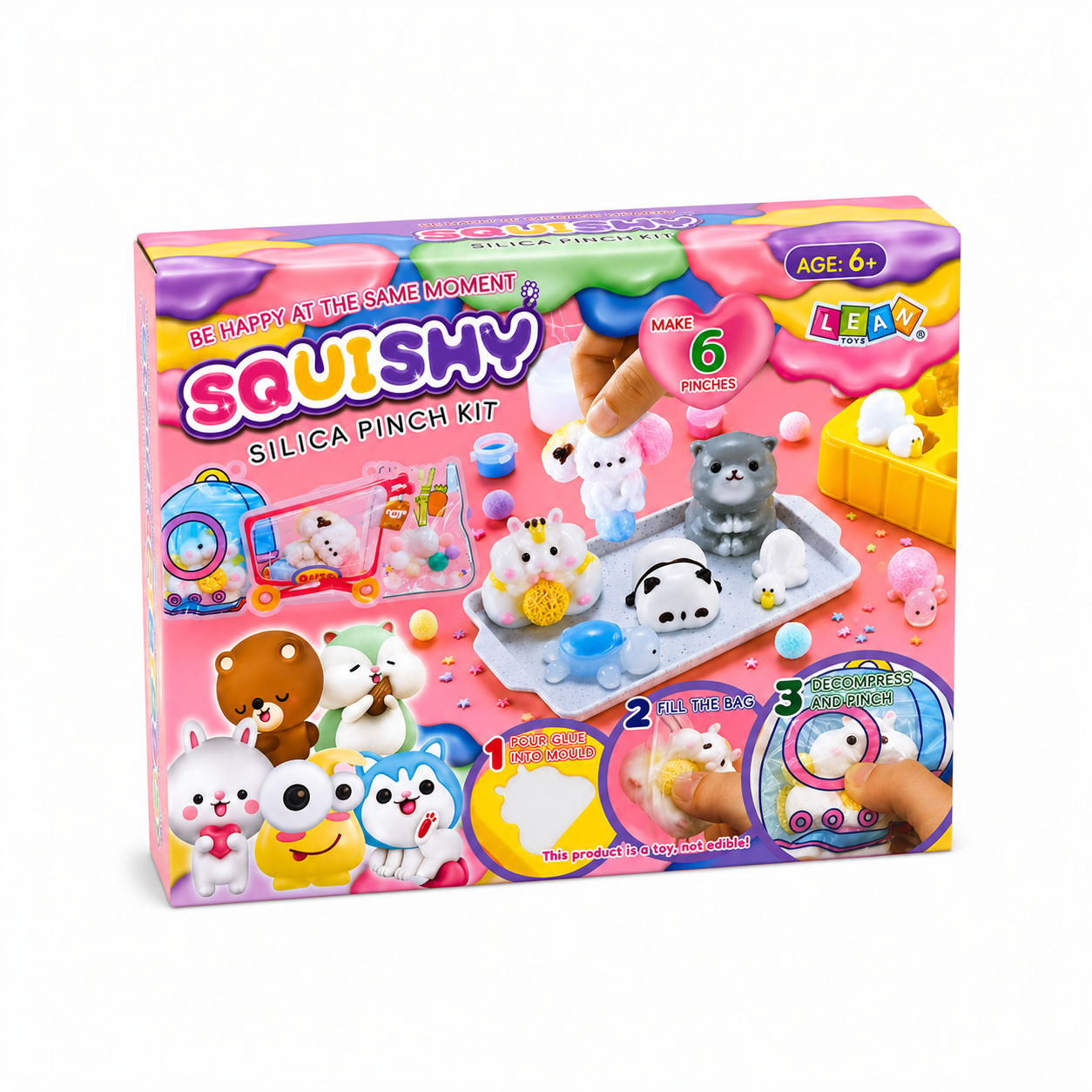 Zestaw Kreatywny Plastyczny Tworzenie Squishy Ozdobne Zwierzaki DIY