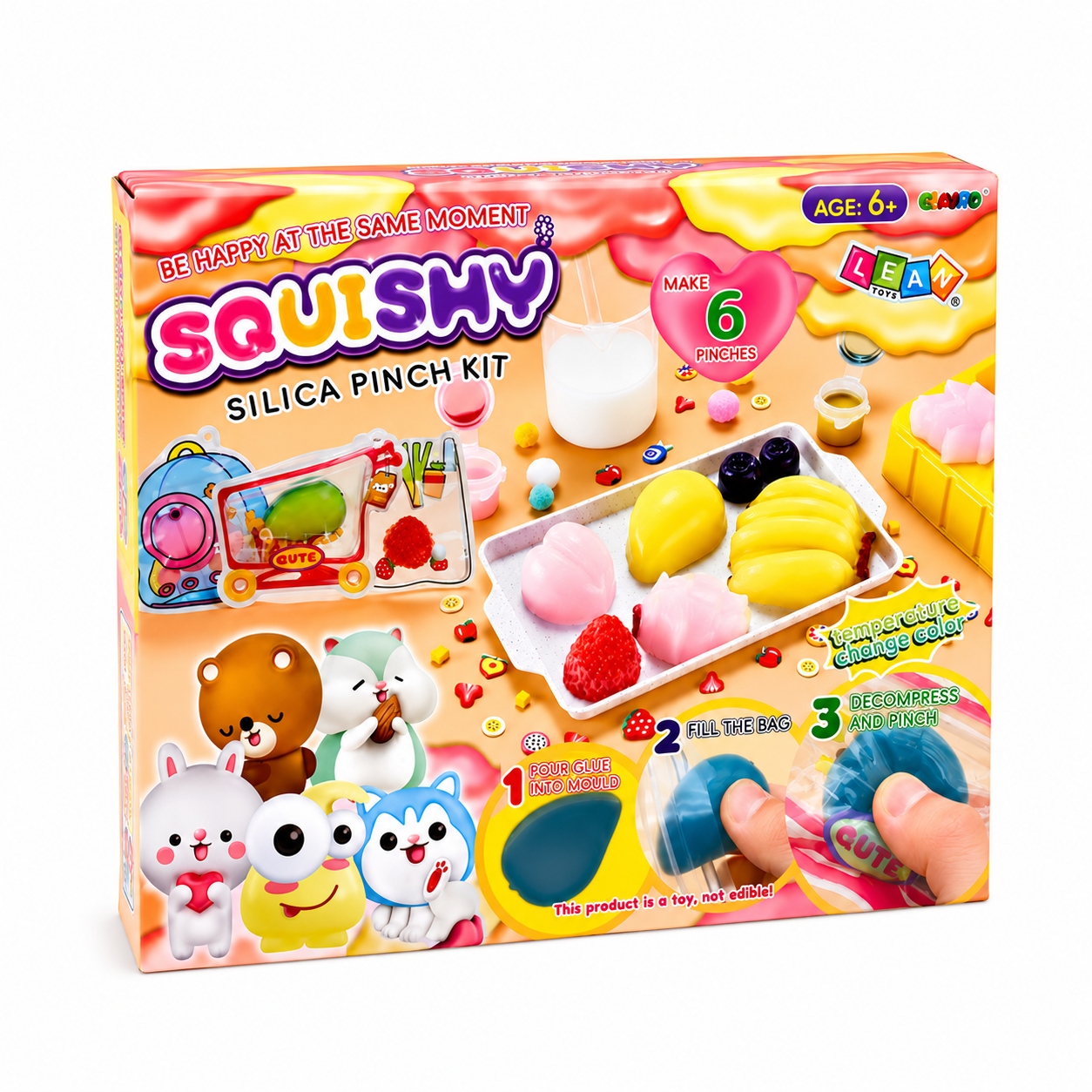 Zestaw Kreatywny Plastyczny Tworzenie Ozdobne Squishy Owoce DIY